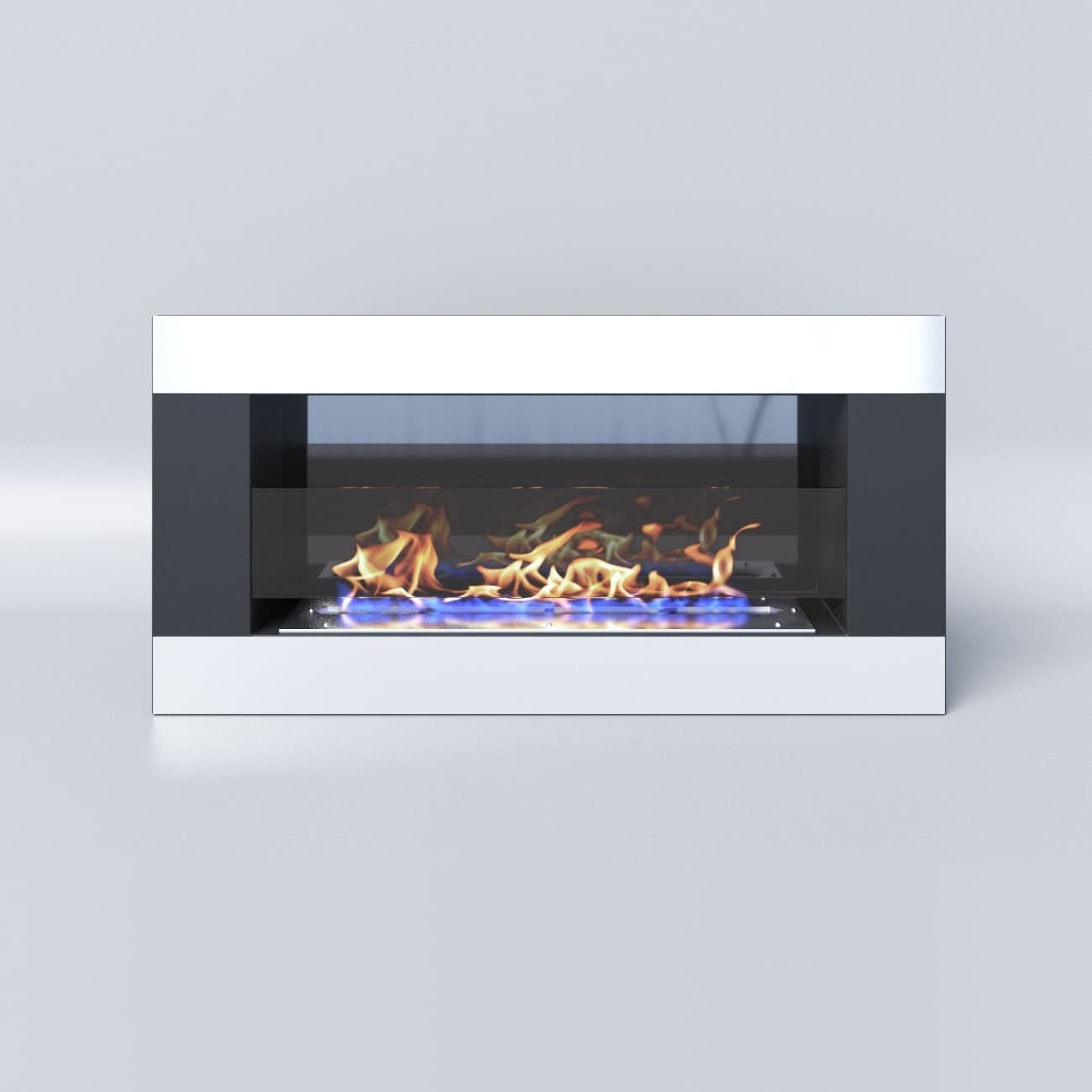 Биокамин "Русский огонь" Модерн 800N настенный с декоративным стеклом (стемалитом) по цене 22 660 руб.