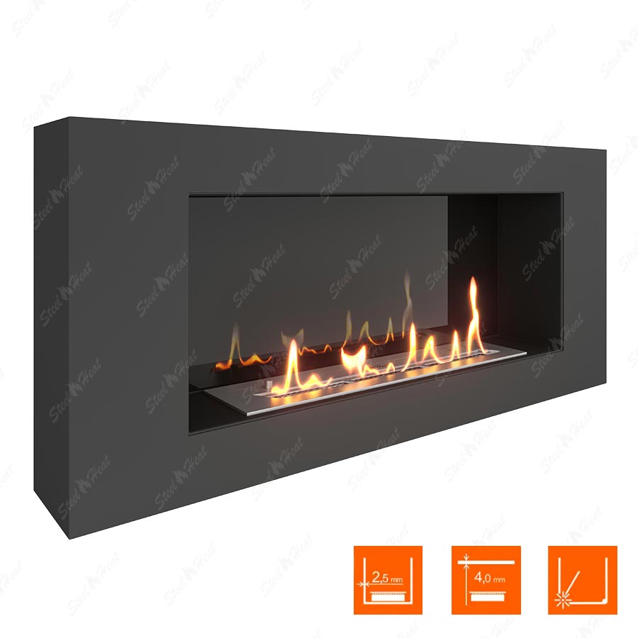 Биокамин SteelHeat WALL 900 стемалит по цене 32 500 руб.