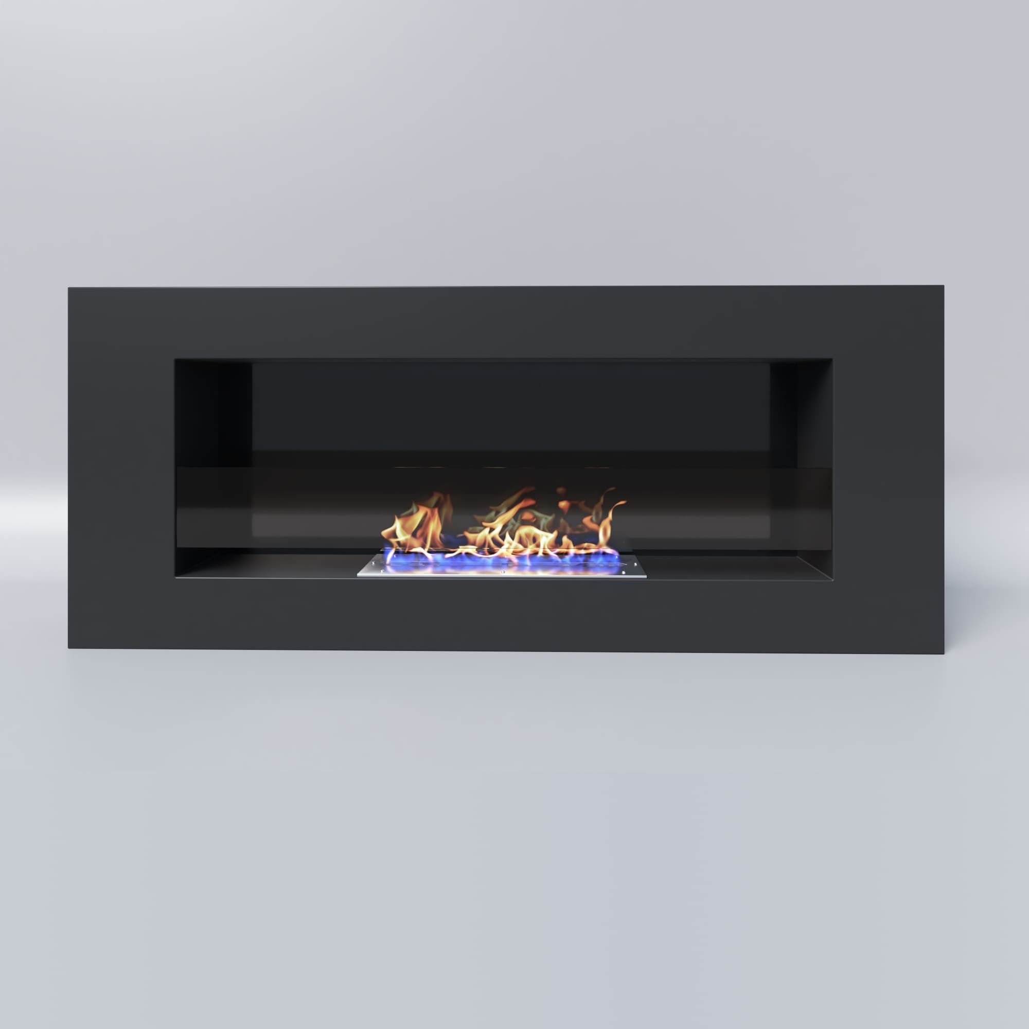 Биокамин "Русский огонь" Лайт 1200N настенный с защитным и декоративным стеклом по цене 31 950 руб.