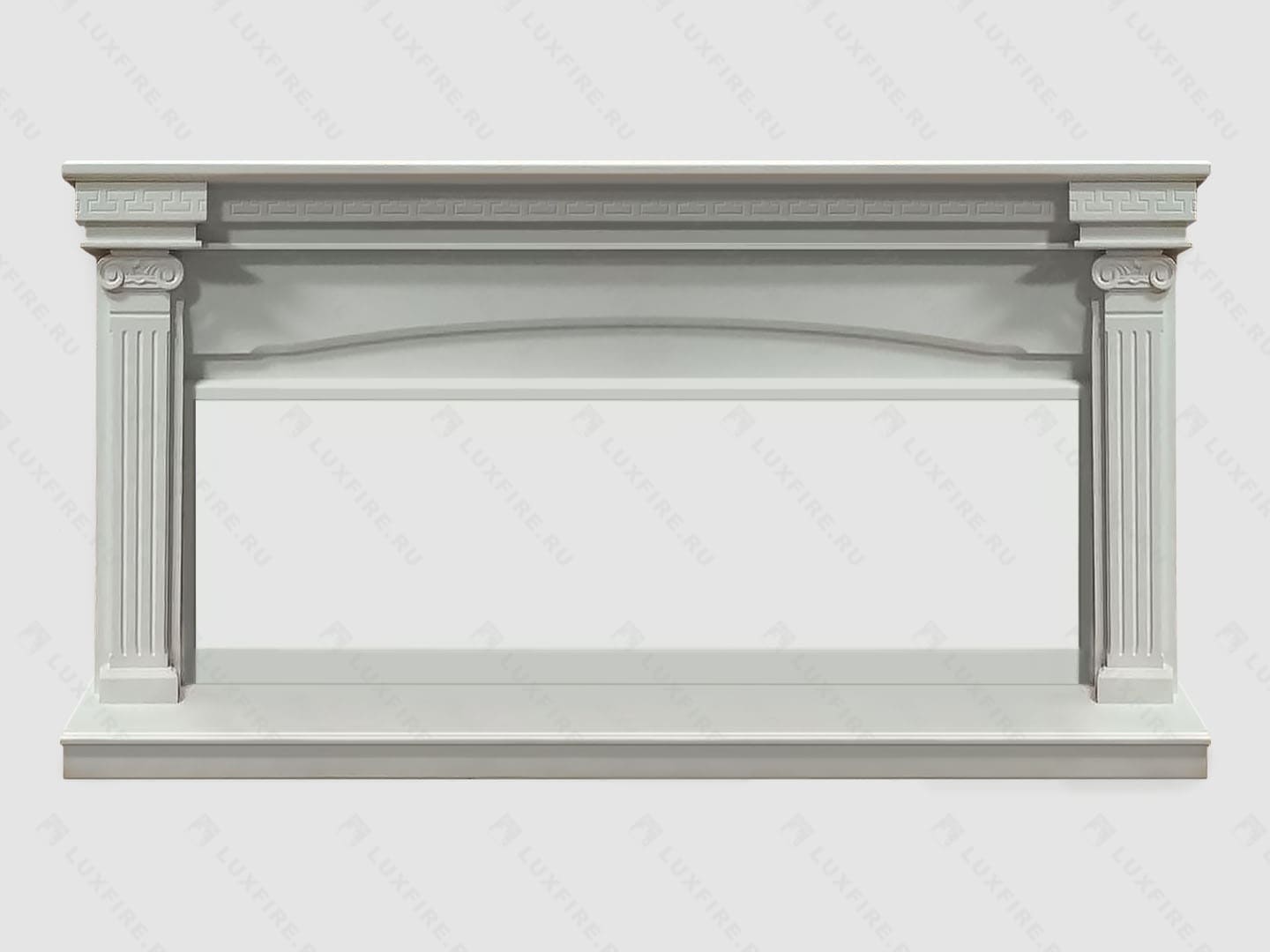 Каминный портал МДФ "Николь 1940" с биокамином Lux Fire "Фаер Бокс Вега-2" (белый) по цене 115 490 руб.