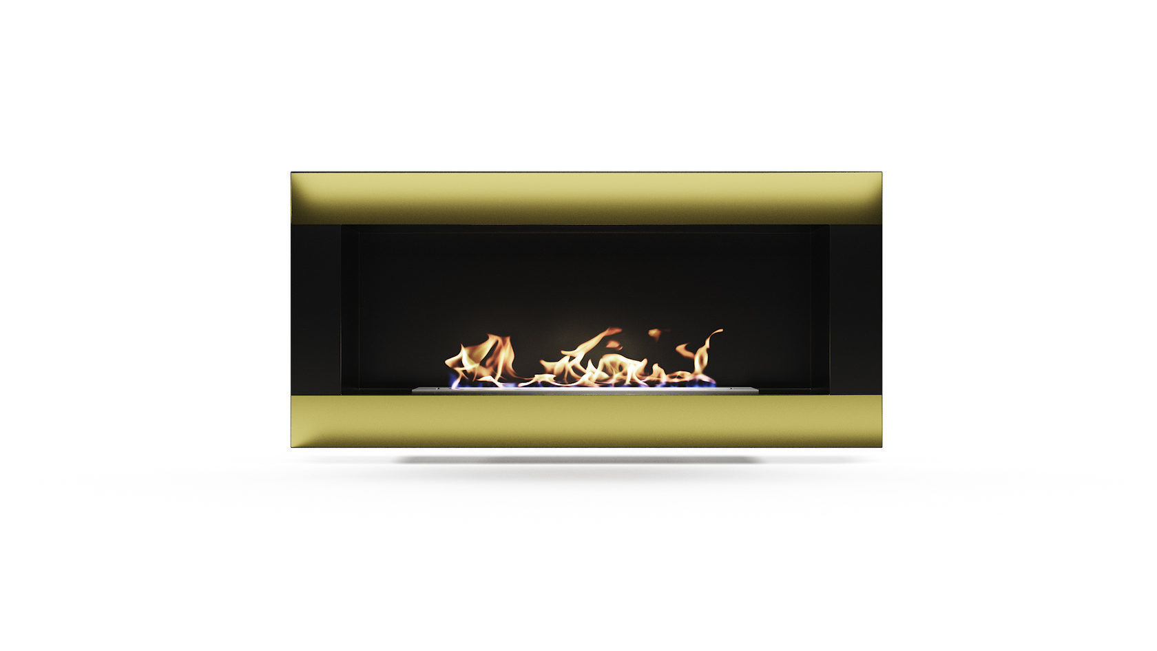 Биокамин "Русский огонь" Голд 1100N настенный с защитным и декоративным стеклом по цене 51 100 руб.