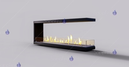 Встраиваемый биокамин / торцевой сквозной очаг 700 (SappFire) по цене 39 000 руб.