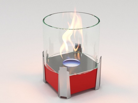 Настольный биокамин Lux Fire "Рондо" S Красный по цене 12 760 руб.