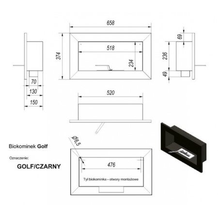 Биокамин Kratki GOLF HORIZONTAL Биокамин Kratki GOLF HORIZONTAL по цене 132 руб.