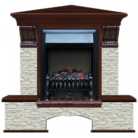 Бостон К Грот однотонный угловой (красное дерево)+Fobos Black Бостон К Грот однотонный угловой (красное дерево)+Fobos Black