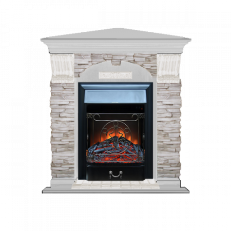 Арочный Мисхор угловой (беленый дуб)+Majestic Black