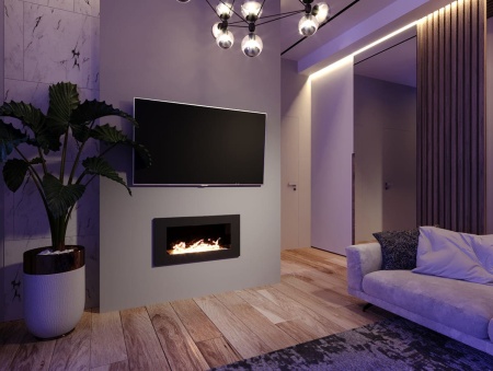 Биокамин "Русский огонь" Лофт 800V встраиваемый (высота 500мм.) по цене 19 800 руб.